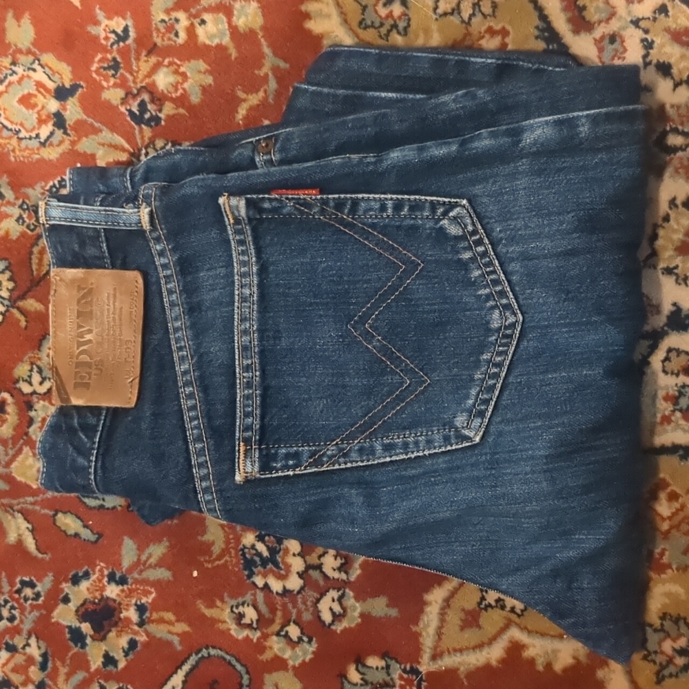 Edwin Japanese Salvage Denim Straight Leg Denim Size 28